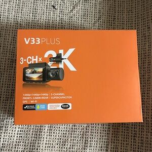 Rexing V33 plus  3-Channel 2K Dash Camera - Black